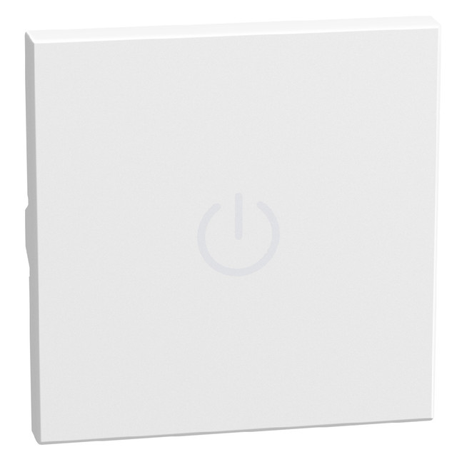 BTicino lightable key cover with boyler symbol, 2 modules white, axial — YW4916SM2
