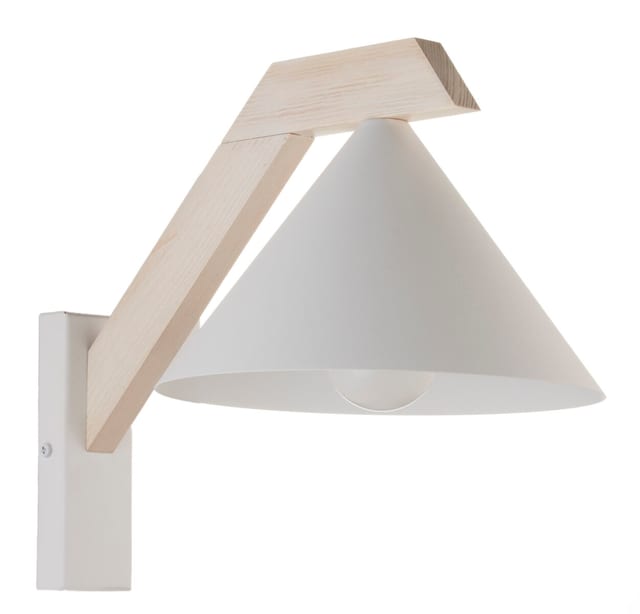 Sigma Wall lamp DECO white/drewno bielone 41821