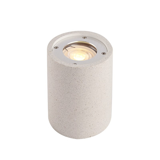 ACA Lighting CEILING ROUND SPOT LUMINAIRE IP65 GU10 WHITE CEMENT — MK163130RW