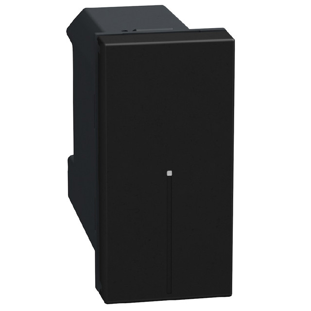 BTicino Connected 1-way switch. Power supply 110-230 Vac - 1 module - dark — YD4001C