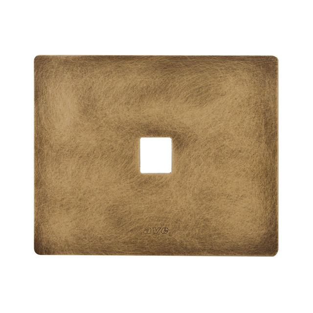 AVE NEW STYLE S44 ALUMINIUM FRONT PLATE, ANTIQUE BRONZE COLOUR – 1 ACCESSORY – 3 MOD. — 44PANQ29BAN