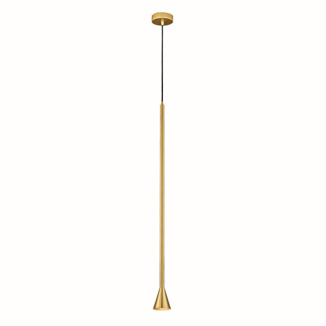ACA Lighting PENDANT LUMINAIRE 1ΧGU10 CLOUZOT GOLD METAL IP20 D7,5XD10XH190CM — YL22801PGD