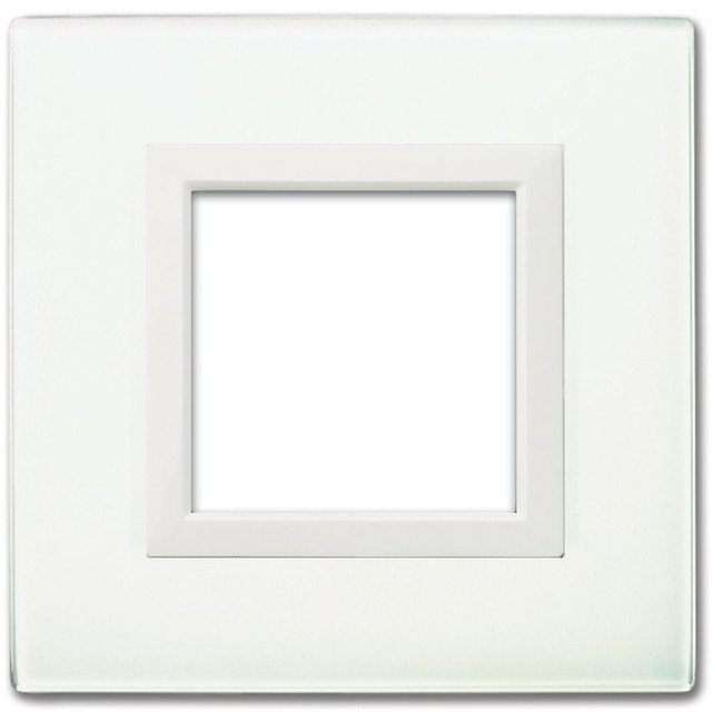 AVE VERA44 GLASS FRONT PLATE WHITE 2M — 44PV22BL