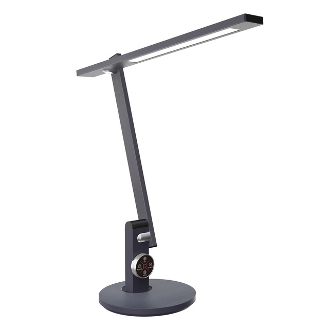 ACA Lighting DESK LAMP METALLIC GREY ALUMINUM + ABS LED SMD 12W 500LM CCT 3000K-3800K-5700K IP20 — BL1167G