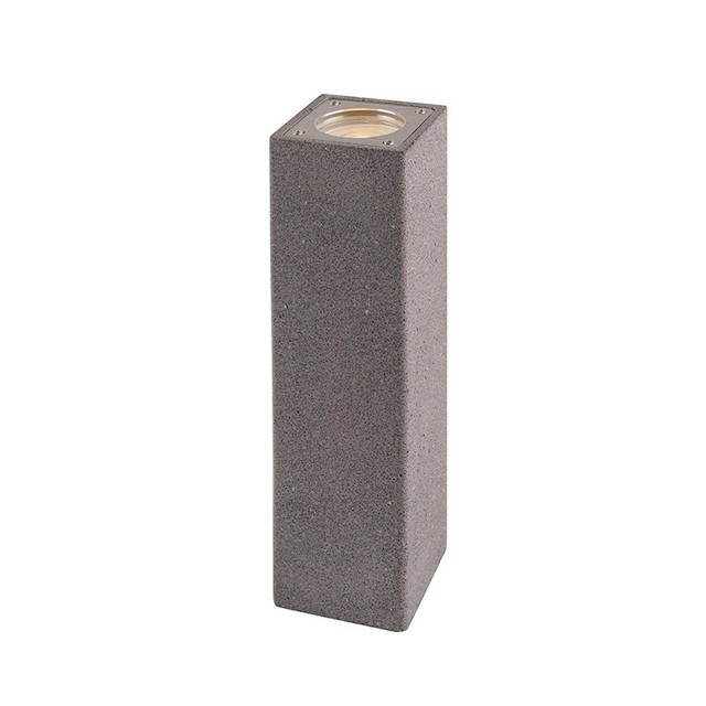 ACA Lighting WALL UP-DOWN SQUARE SPOT LUMINAIRE IP65 2XGU10 BLACK CEMENT — MK0022SB