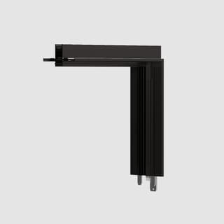 Artemide A.24 - Recessed Magnetic Track - 90° Angle (on perpendicular planes) - Black — AQ15604