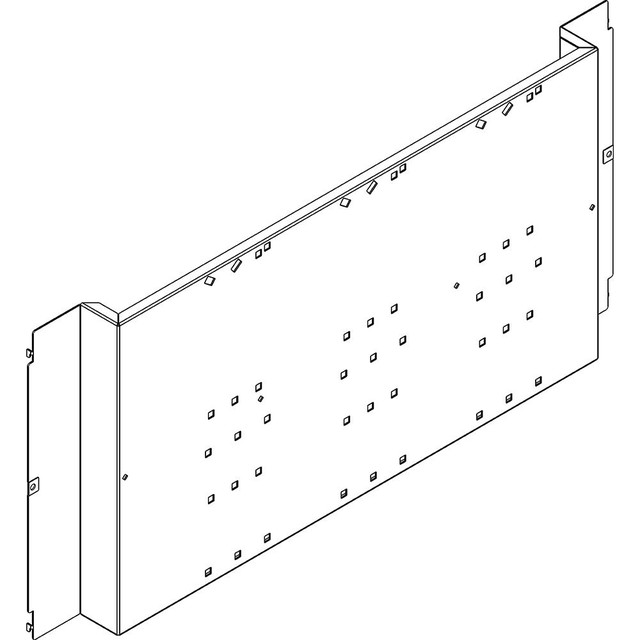 BTicino Fixing plate for M250-630E with earth leakage module fixed vertical for LDX800, MDX800 and HDX — 9782P/TN