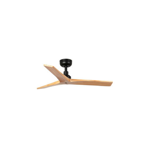 Faro Barcelona KLIM S Ceiling fan black/pine — manufacturer representative image