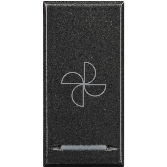 BTicino Key cover for 1 function with illuminated lens with screen printing symbol 'aspirator' — HS4915BC