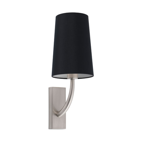 Faro Barcelona REM Matt nickel/black wall lamp — manufacturer representative image