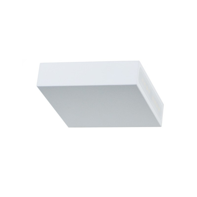 ACA Lighting NETTO WALL MOUNTED WHITE EDGE SHELF 4W 230V 3000K 30000HRS 10X10X2,5CM — L36310150B