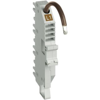 BTicino Base for top cable connection BTDIN 1P 1 module - In=63A - L1 - brown — TC63L1C