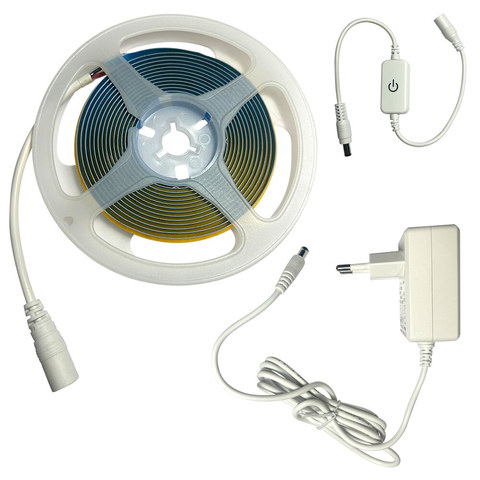ACA Lighting LED COB STRIP 24V DC 8W/M 4000K 1000LM/M IP20 8mm Ra90 320LEDS/M 3M REEL 3YRS — manufacturer representative image