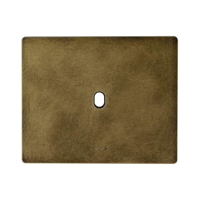 AVE NEW STYLE S44 ALUMINUM PLATE, ANTIQUE BRONZE COLOUR – 1 CONTROL – 3 MOD. — 44PANQ01BAN