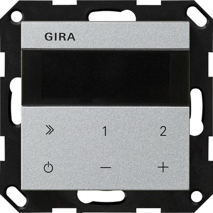 Gira IP flush-mounted radio colour aluminium System 55 — 232026