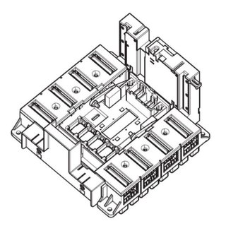 BTicino Base 3P with rear terminals for M5 1600 draw-out version — M7B27