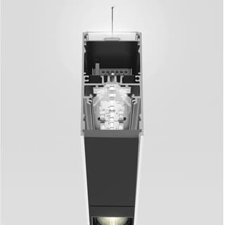Artemide A.39 Suspension - Direct + Indirect Emission - 1184mm - 36° - 3000K - Dimmable DALI - 3x4 Optics - Black — BH08604