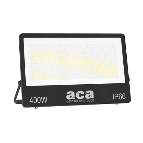 ACA Lighting LED SMD BLACK FLOOD LUMINAIRE 400W 3CCT 40000LM 185-265V RA>80 IP66 — manufacturer representative image