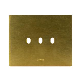 AVE NEW STYLE S44 ALUMINUM PLATE, BRONZE COLOUR – 3 CONTROLS – 3 MOD. — 44PANQ03BRZ