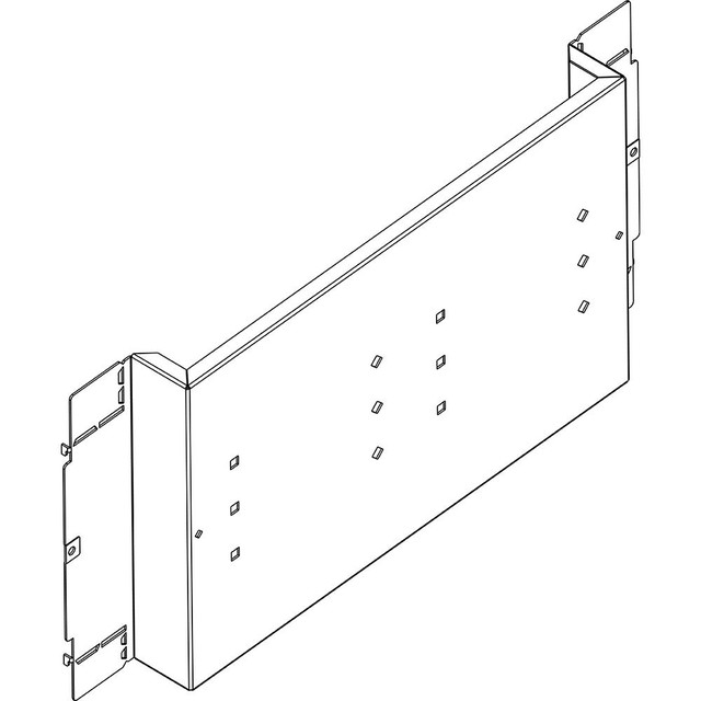 BTicino Fixing plate for M400-630E fixed version horizontal for LDX800, MDX800 and HDX — 9541P/04