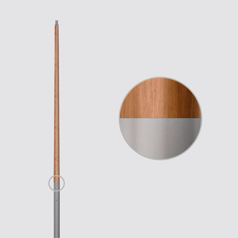 iGuzzini Conical wooden pole — X912 — manufacturer representative image