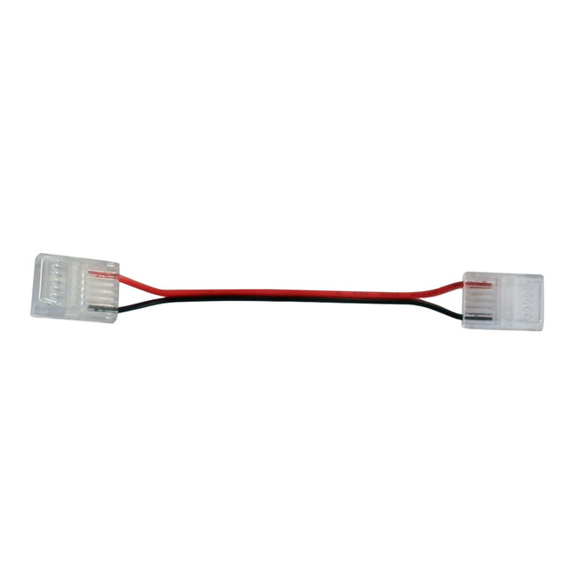 ACA Lighting INTERMEDIATE CONNECTOR WITH CABLES FOR 24V DC COB LED STRIP 12mm — MT12MIDCABLEC