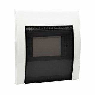 AVE Banquise white cover with tinted flap 5 modules — 53T05BG