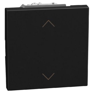 BTicino Changeover switch 1P 10 AX - 250 V 1-0-2 - not lightable - 2 modules - dark — YD4027NM2