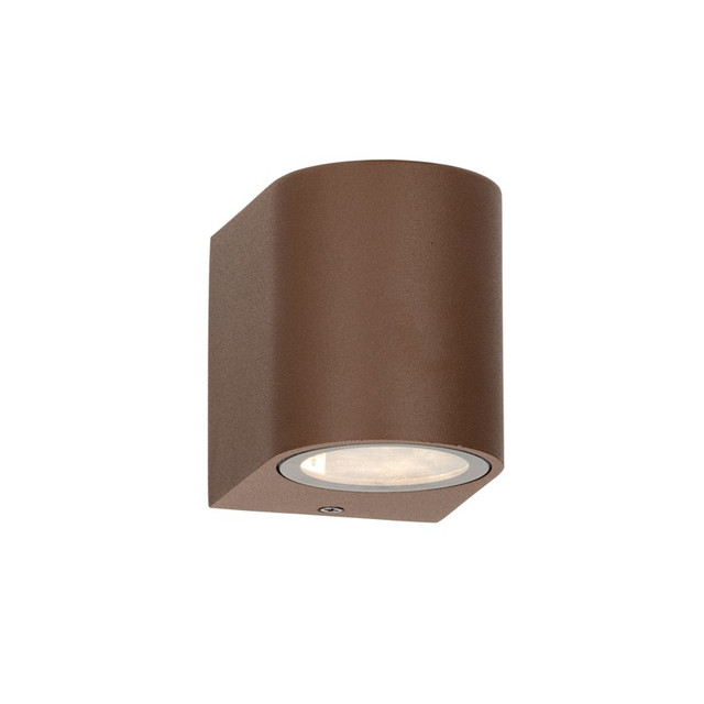 ACA Lighting GU10 WALL LUMINAIRE 230V AC Rusty IP44 MAX.35W — LG2201GU10R