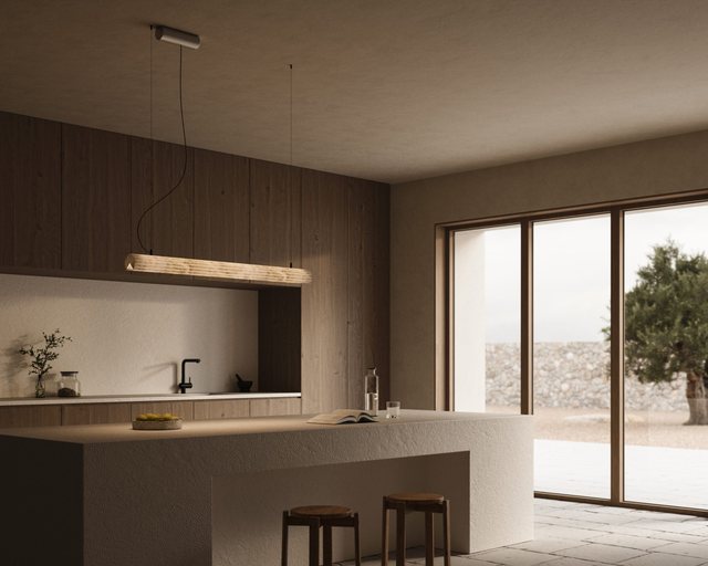 United Alabaster ROLLER — alabaster pendant luminaire