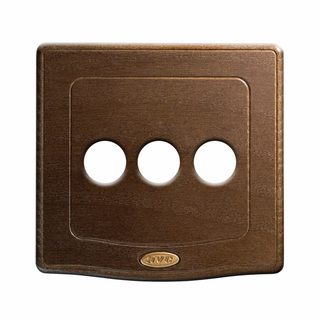 AVE F.PLATE 98 E.STYLE WALNUT WOOD 3COM — 44PLEK3NOC