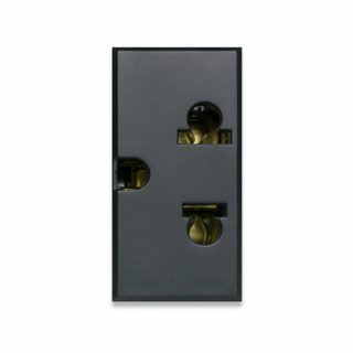 AVE Tekla Euro-American socket, 2P+E, 1 module — 445033TD
