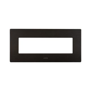 AVE NEW STYLE S44 ALUMINUM PLATE, ANTHRACITE ALLUMINUM – WITHOUT FINISHING FRAME – 7 MOD. — 44PAQ7ANS