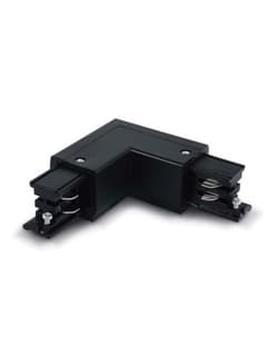 Zambelis 19404-L LEFT CORNER FOR 3-PHASE TRACK BLACK 100-240V