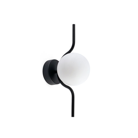Faro Barcelona LE VITA Black wall lamp — manufacturer representative image