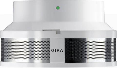 Gira Dual Q smoke alarm device incl. 230 V base pure white — 233702