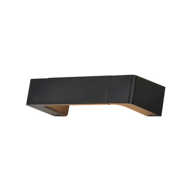ACA Lighting WALL MOUNTED LED 6W 3000K ALUMINUM BLACK 30Χ6,4Χ10,5CM FOGA — ZD81046LEDBK