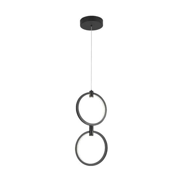ACA Lighting LILO- PENDANT LIGHT SAND BLACK ALUMINUM+ SILICONE LED 26W CCT 2800K-3200K-4000K 1050LM IP20 — KY011EC29QBK