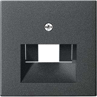 Gira Cover for UAE/IAE (ISDN) and network connection box anthracite without inscription space — 027028