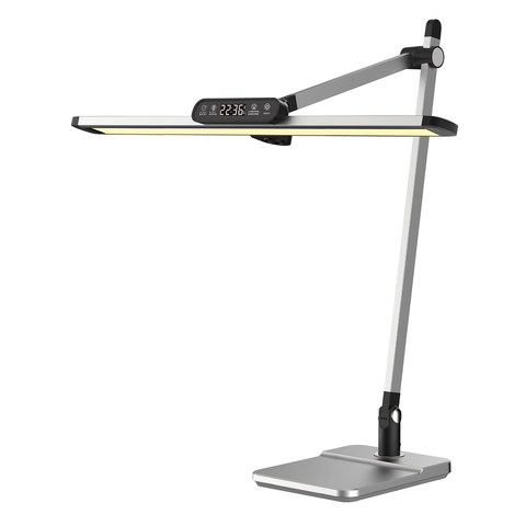 ACA Lighting DESK LAMP SILVER ALUMINUM + ABS LED SMD 12W 600LM CCT 3000K-3800K-5700K IP20 — manufacturer representative image