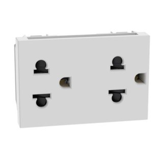 BTicino Euro/American standard Duplex socket outlets 2P+E 16 A 127/250 Va.c. — JW4185