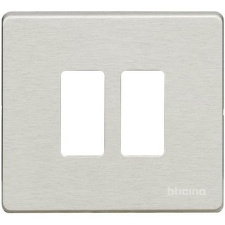 BTicino Cover plate 2 modules — 500/2/X