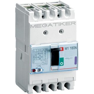 BTicino M1 160N - thermal-magnetic Mccb 3P - Icu= 50kA - In= 80A — T713N80