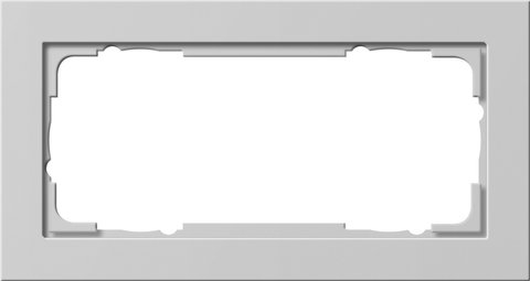 Gira E2 cover frame grey matt grey matt (lacquered) — 100237