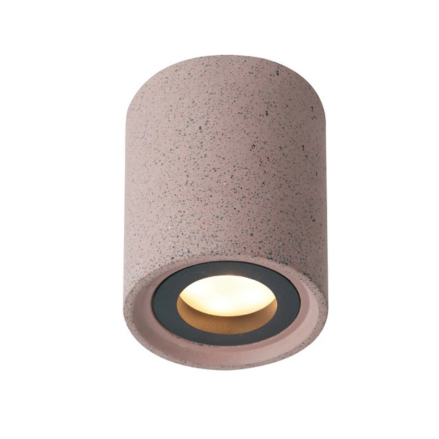 ACA Lighting CEILING LIGHT 1XGU10 RED CEMENT D8,5XH10CM MONTE — MK141S10R