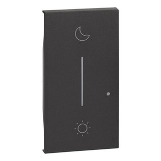 BTicino L.NOW - cover 1+1M do not disturb/make up room steel — KG41M2