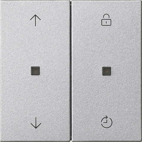 Gira S3000 op.top Memory arrows System 55 c.alum.(lac.) — manufacturer representative image