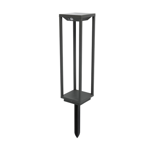 Faro Barcelona SAURA Solar dark grey bollard lamp — manufacturer representative image
