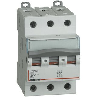 BTicino Disconnector - In=63A - 3P - 3 modules — F73N63