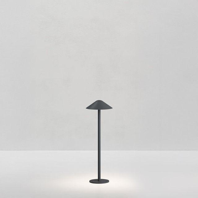 Artemide Vea Bollard - 45 - Black Grey — manufacturer representative image